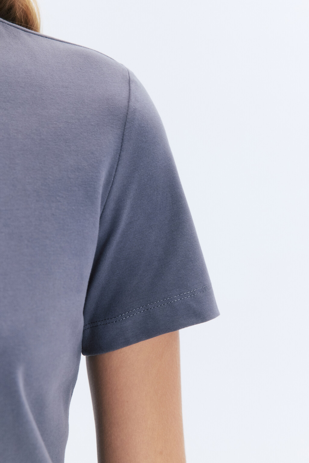 Футболка TTOP хлопковая базовая - цвет серый - 7