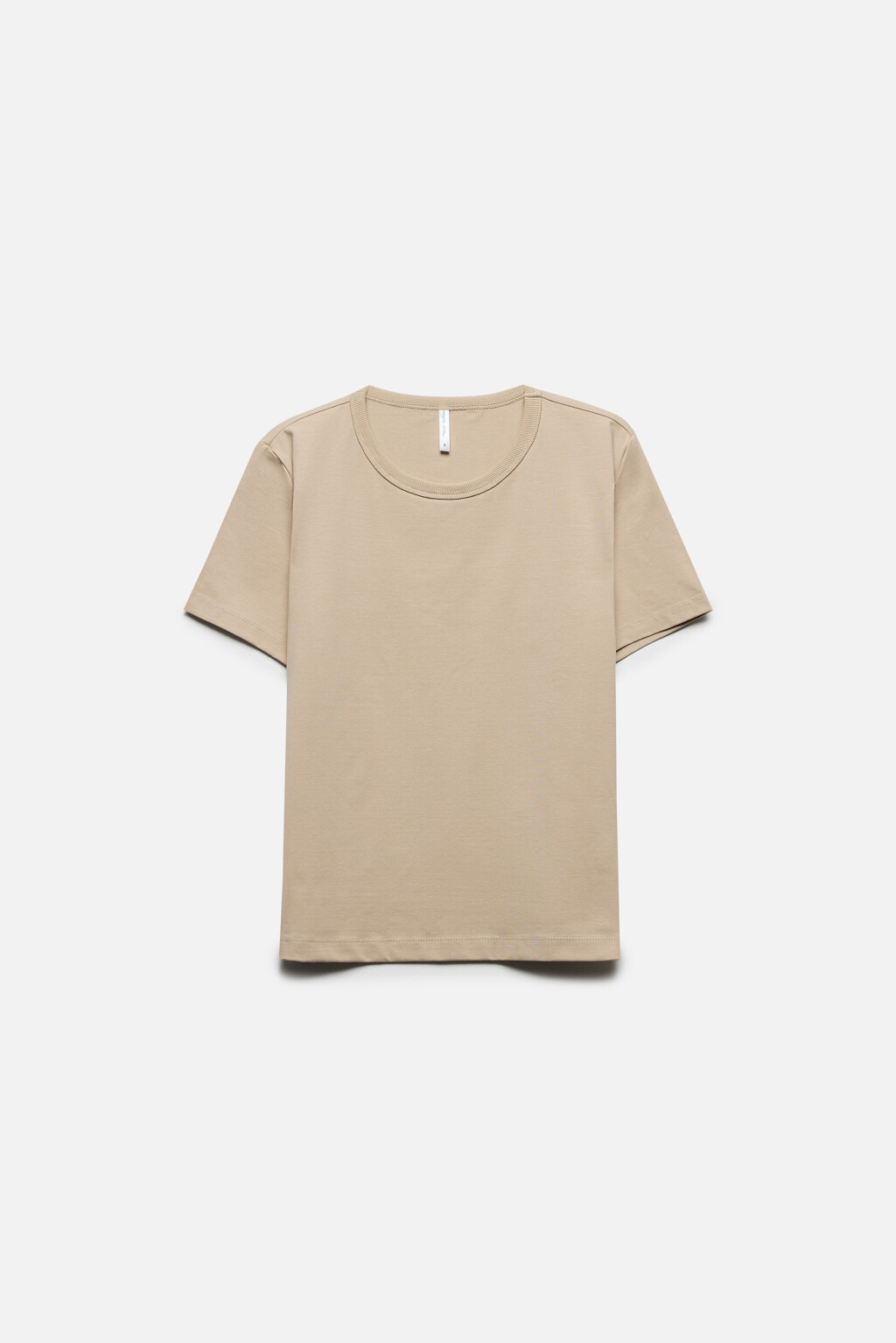 Футболка TTOP хлопковая базовая - цвет бежевый - 8