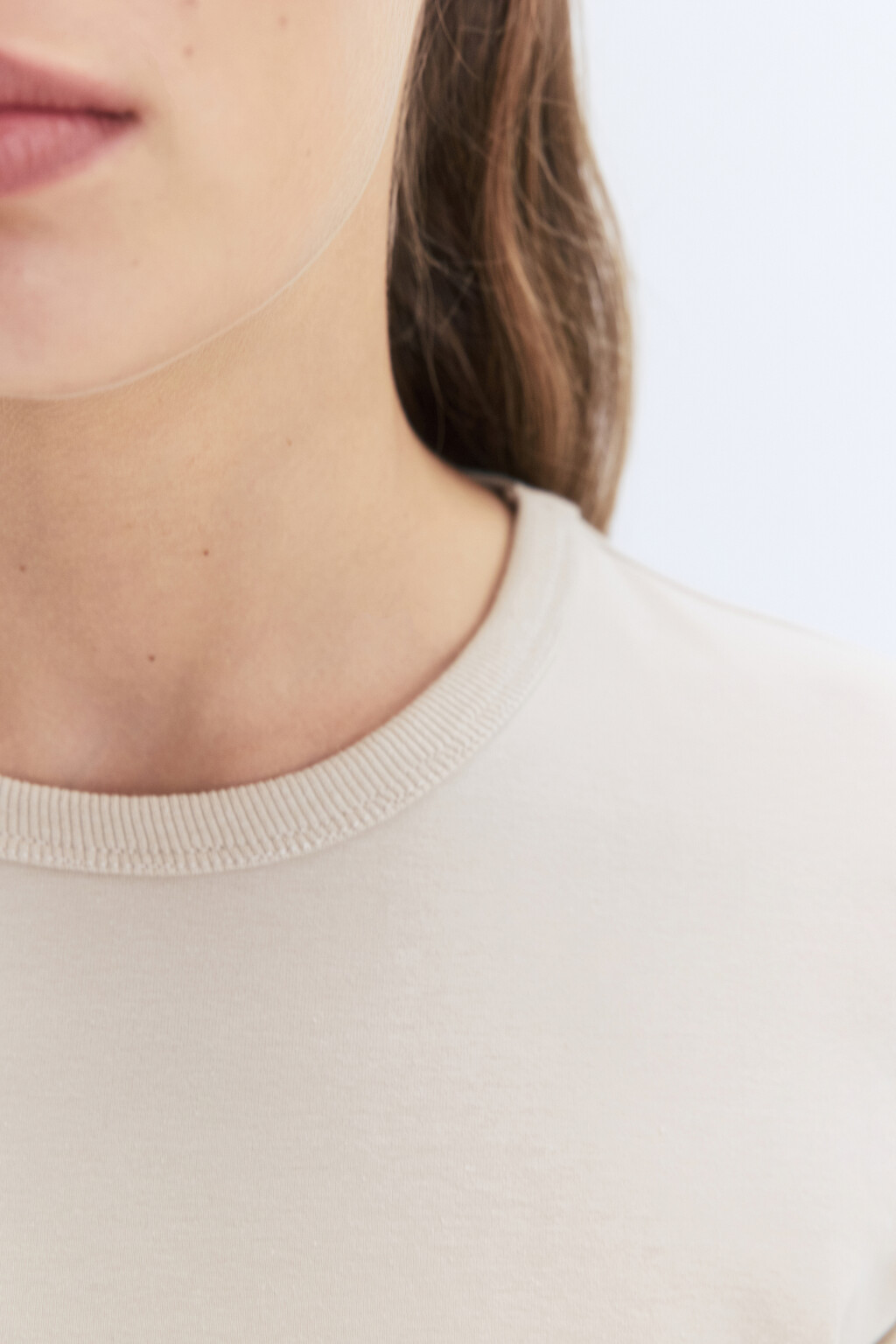 Футболка TTOP хлопковая базовая - цвет бежевый - 6