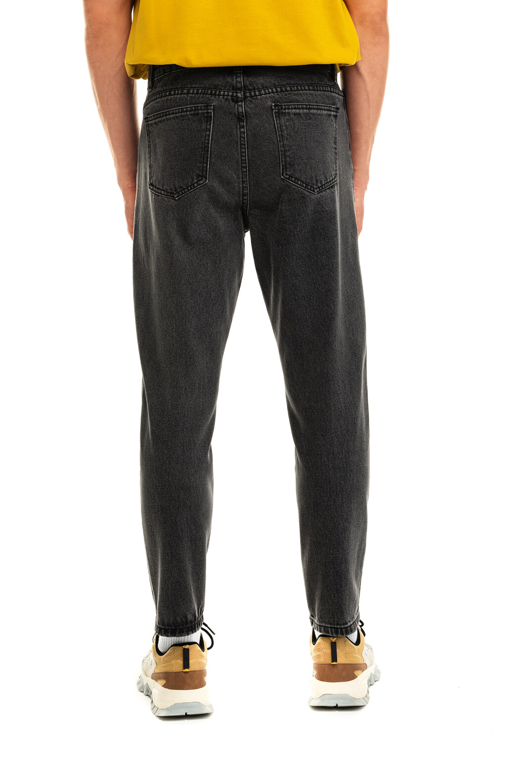 Джинсы зауженные со средней посадкой - цвет серый - 2