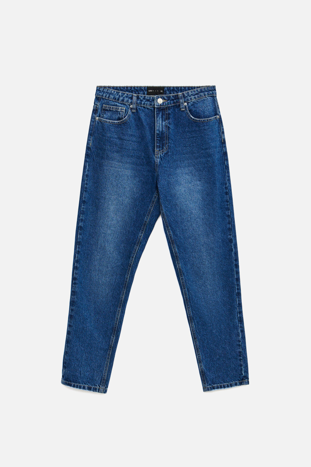 Джинсы зауженные со средней посадкой - цвет голубой - 7