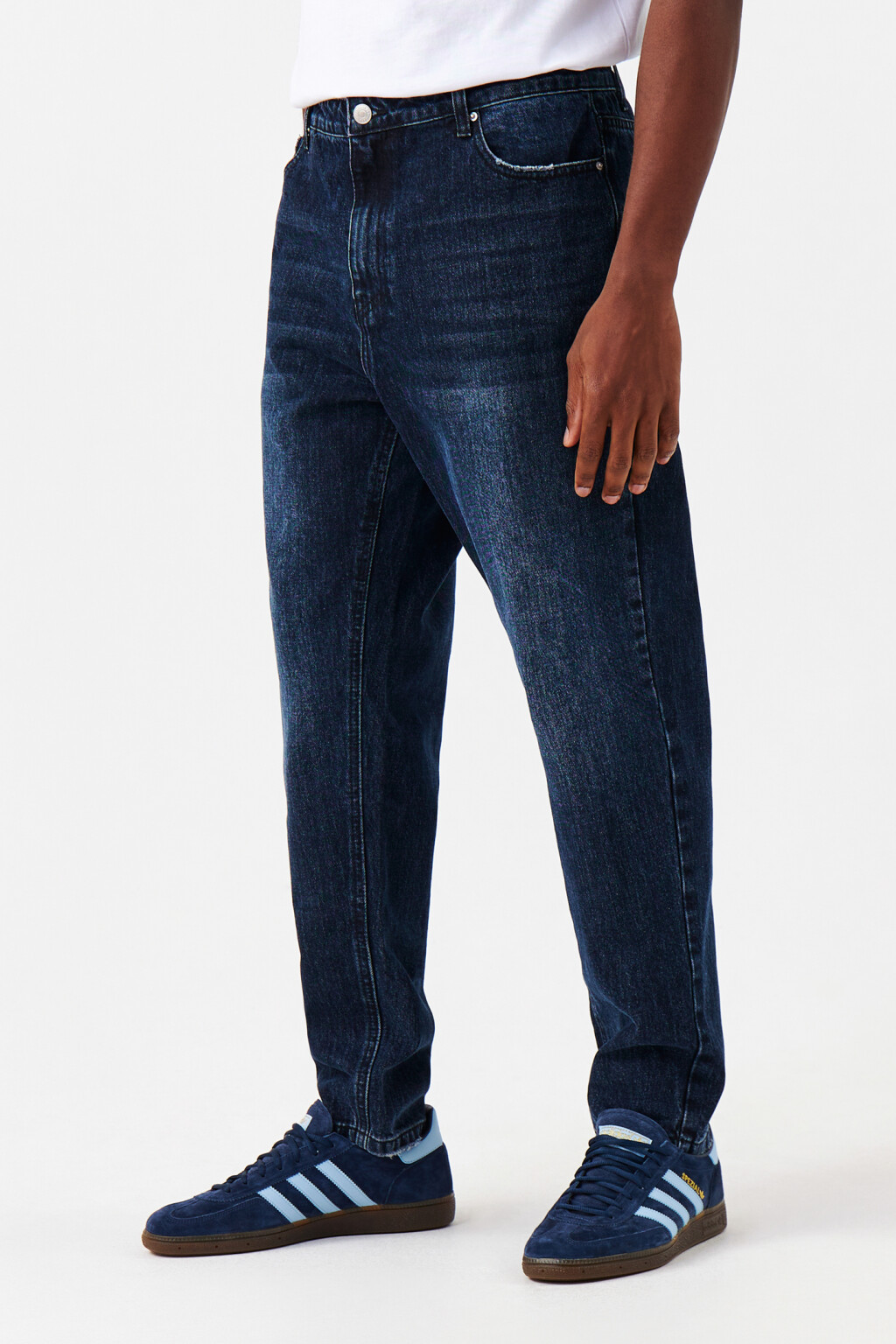 Джинсы зауженные со средней посадкой - цвет синий - 2