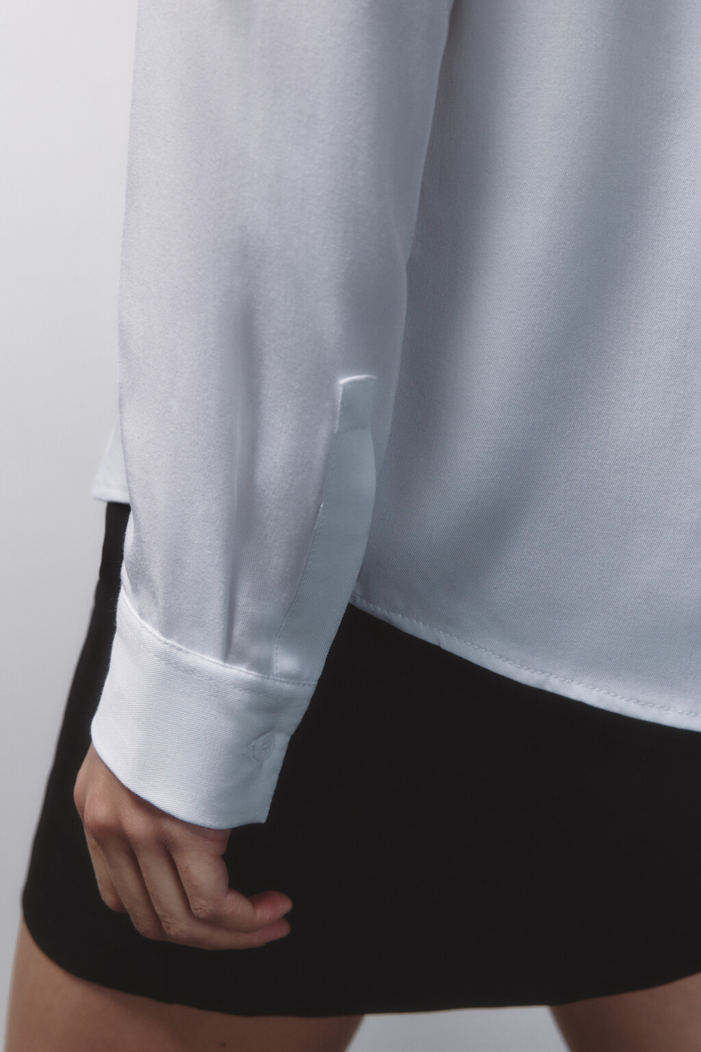 Блузка ViShirt базовая из вискозы - цвет белый - 7