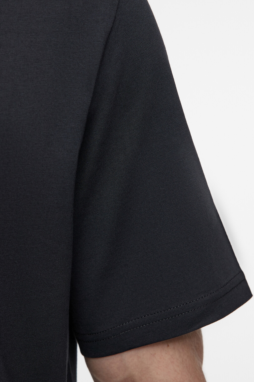 Футболка прямая хлопковая с V-вырезом - цвет черный - 6
