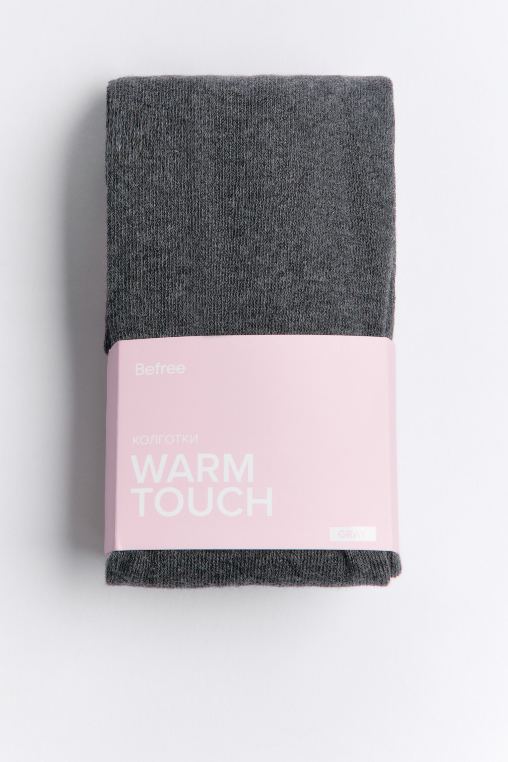 Колготки теплые вязаные из модала - цвет серый - 1