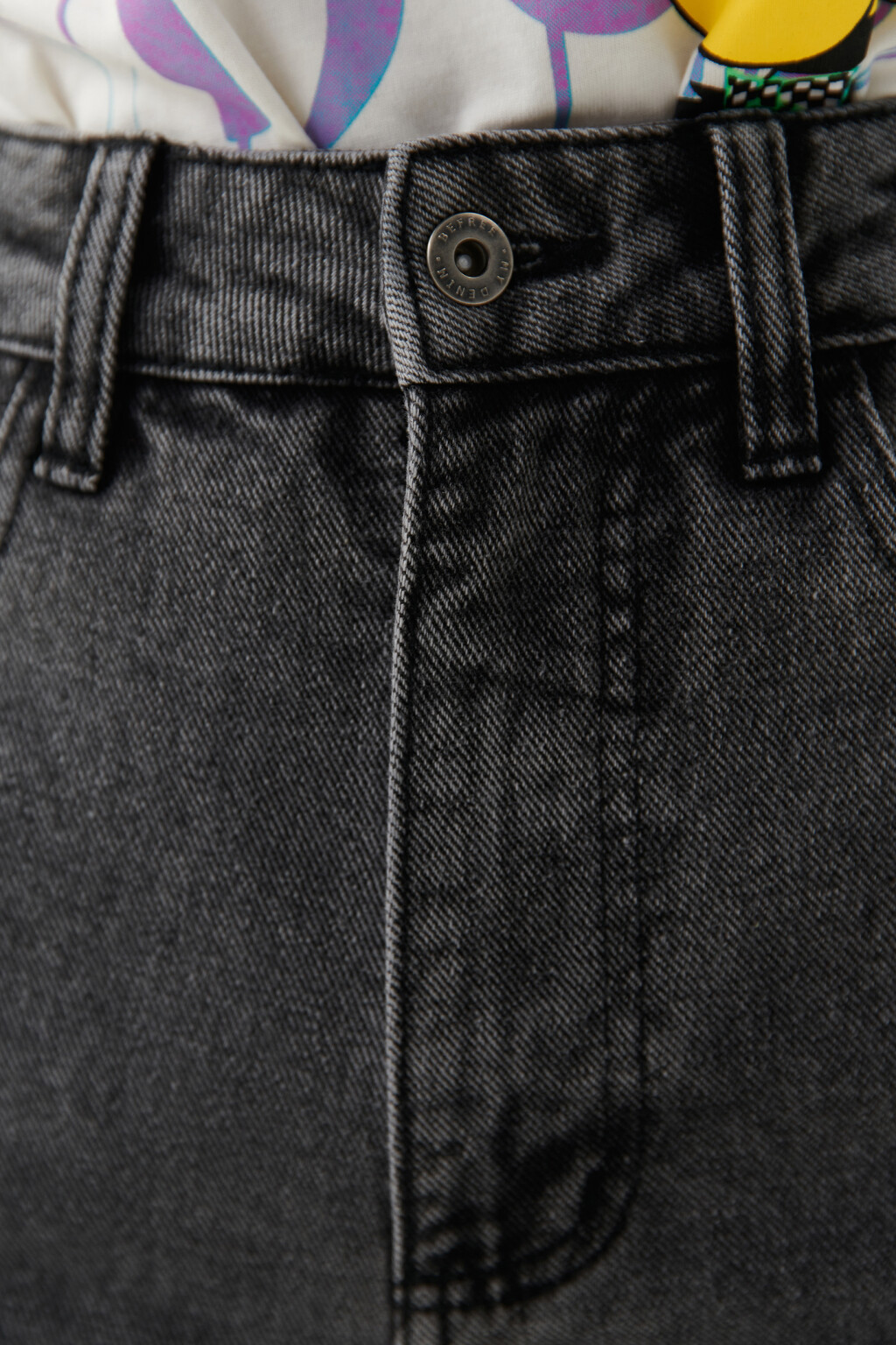 Джинсы-трубы с высокой посадкой - цвет серый - 6