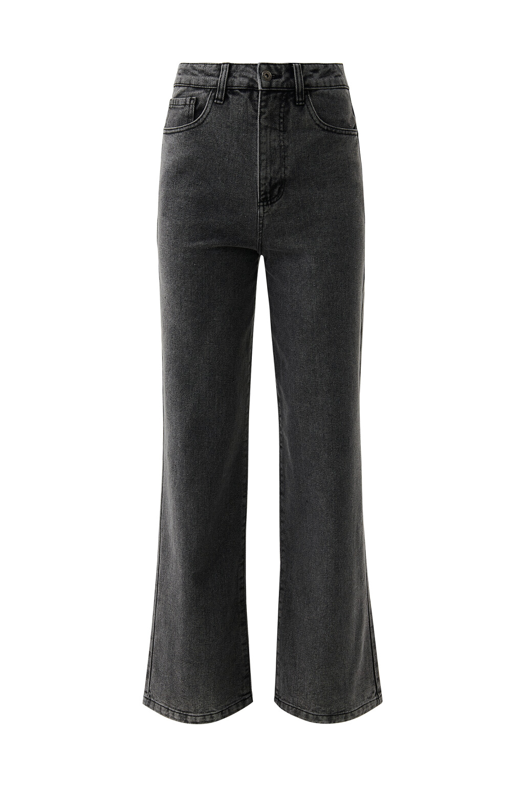 Джинсы-трубы с высокой посадкой - цвет серый - 8