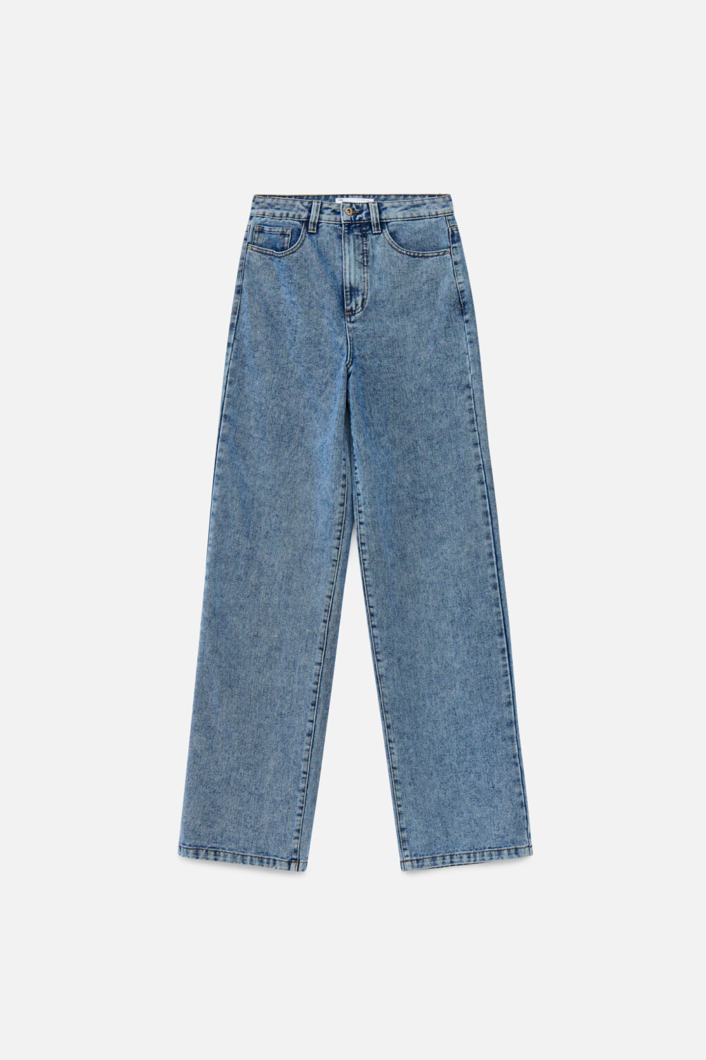 Джинсы WIDE широкие с высокой посадкой - цвет голубой - 7