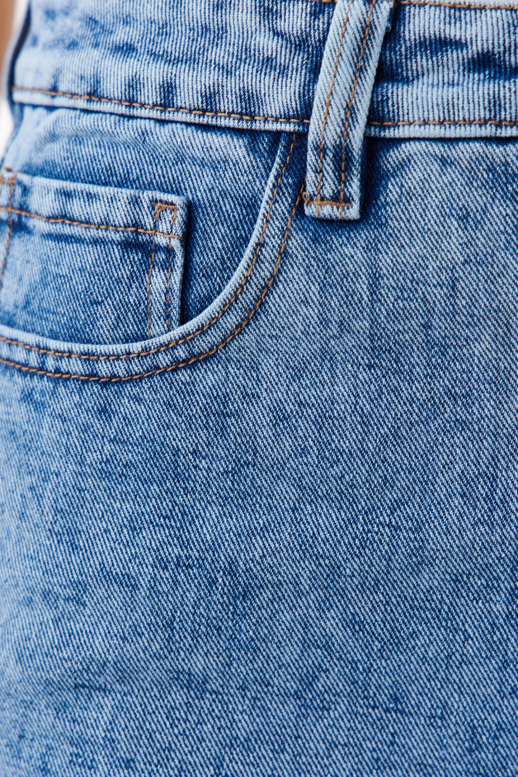 Джинсы WIDE широкие с высокой посадкой - цвет голубой - 5