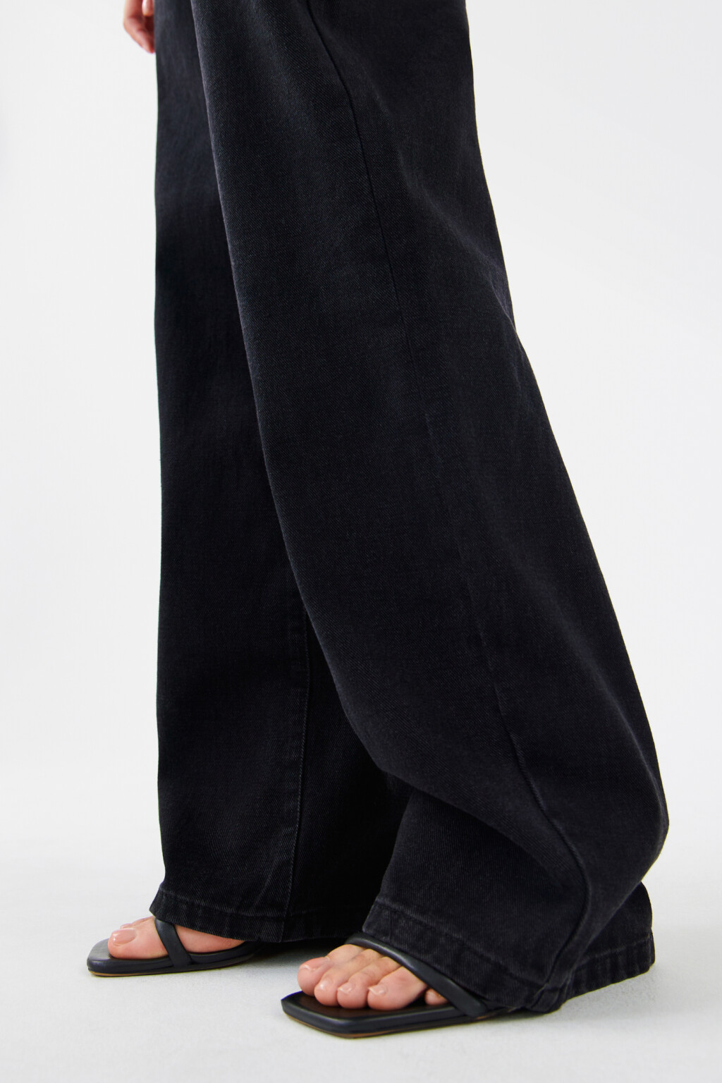 Джинсы WIDE широкие с высокой посадкой - цвет черный - 6