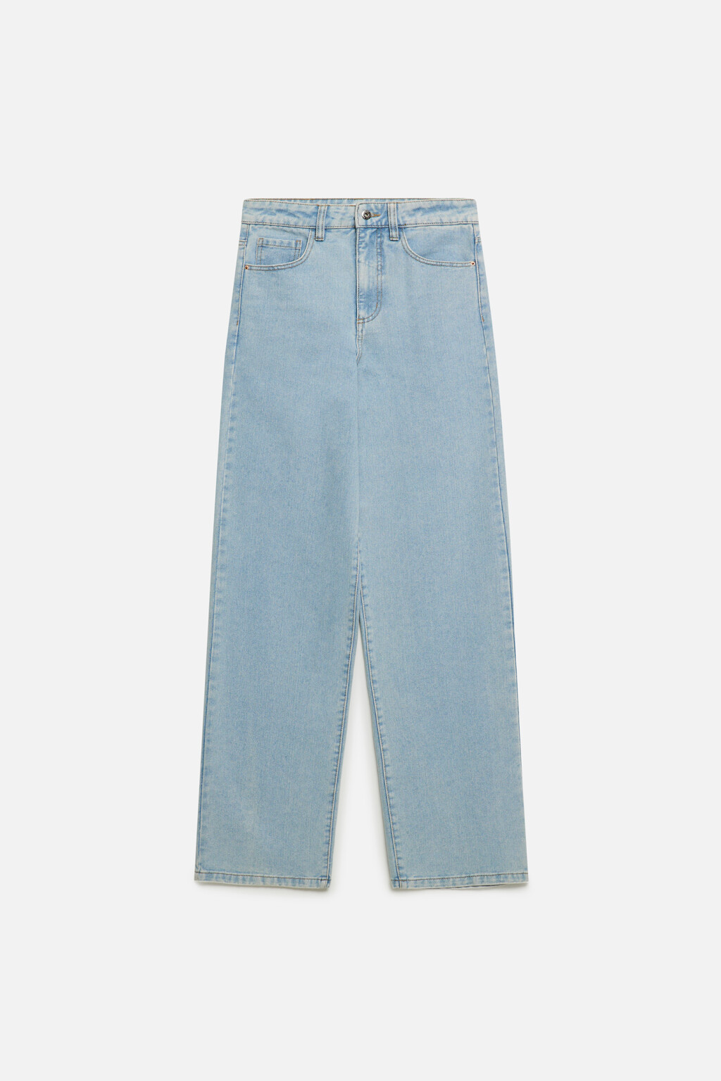 Джинсы WIDE широкие с высокой посадкой - цвет голубой - 7