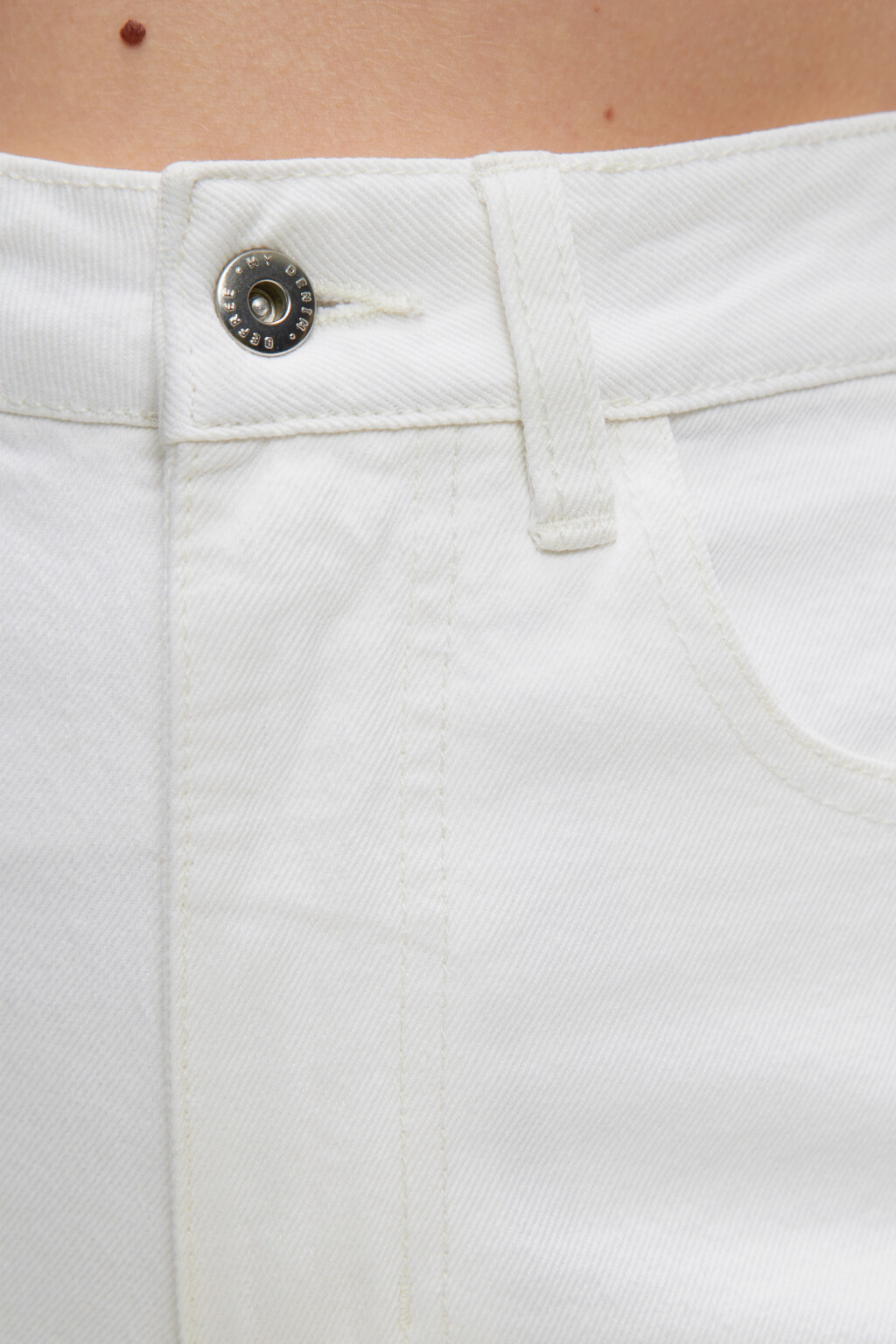 Джинсы WIDE широкие с высокой посадкой - цвет белый - 5