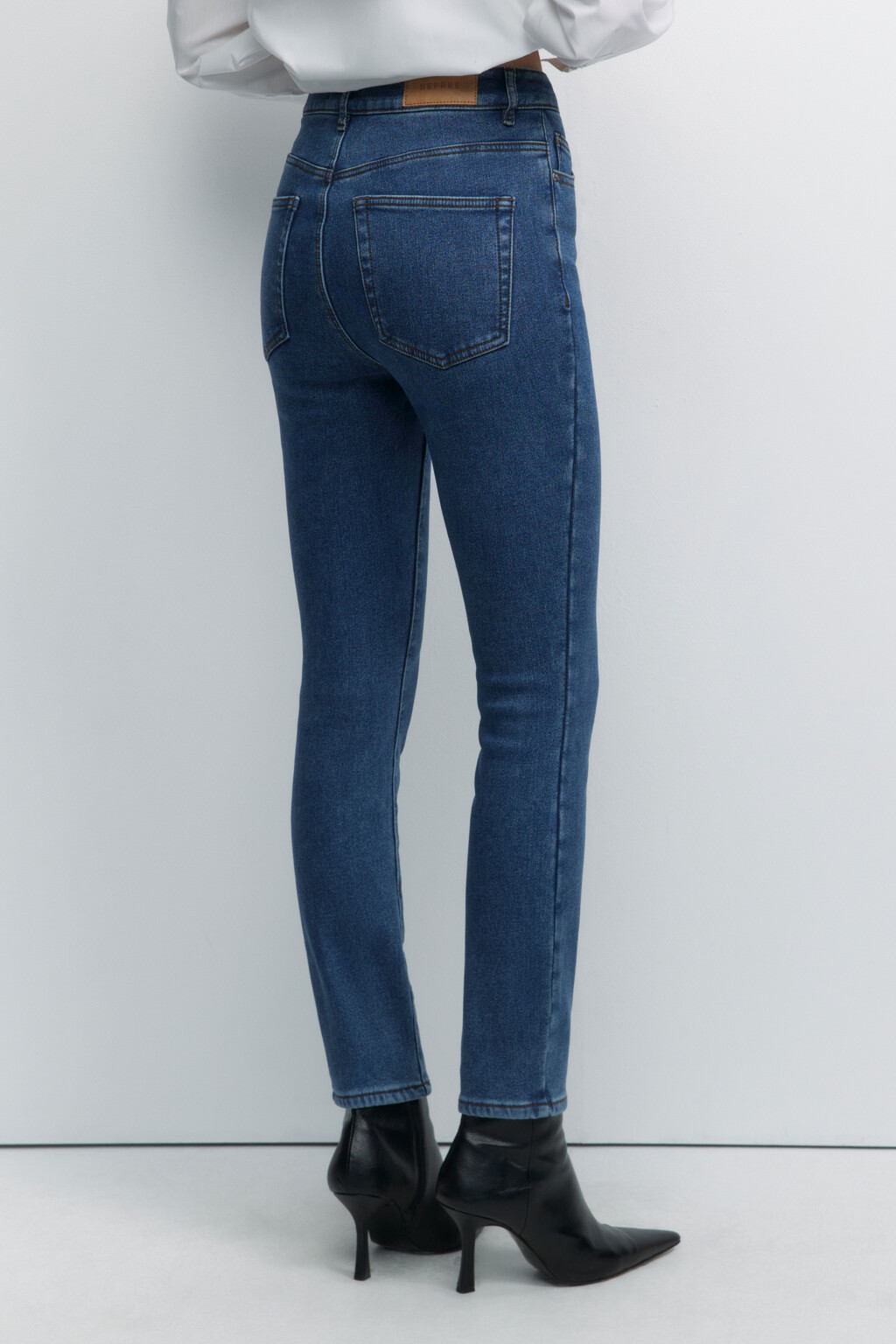 Джинсы WarmSkinny утепленные с начесом - цвет голубой - 3