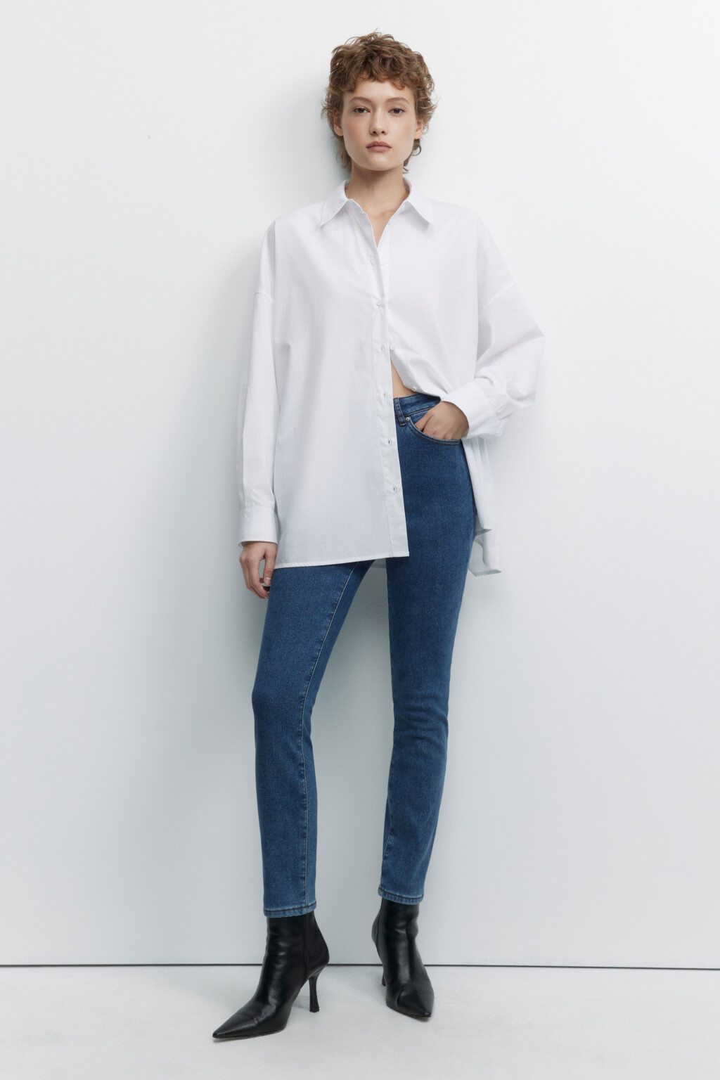 Джинсы WarmSkinny утепленные с начесом - цвет голубой - 1