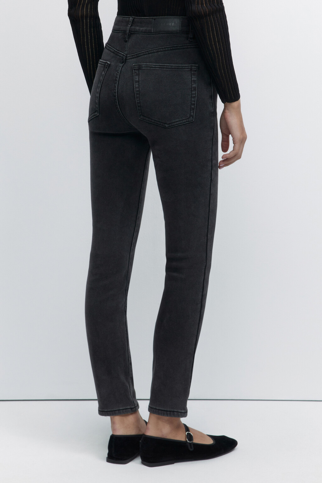 Джинсы WarmSkinny утепленные с начесом - цвет серый - 3