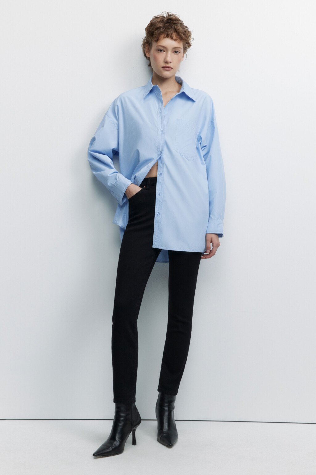 Джинсы WarmSkinny утепленные с начесом - цвет черный - 1