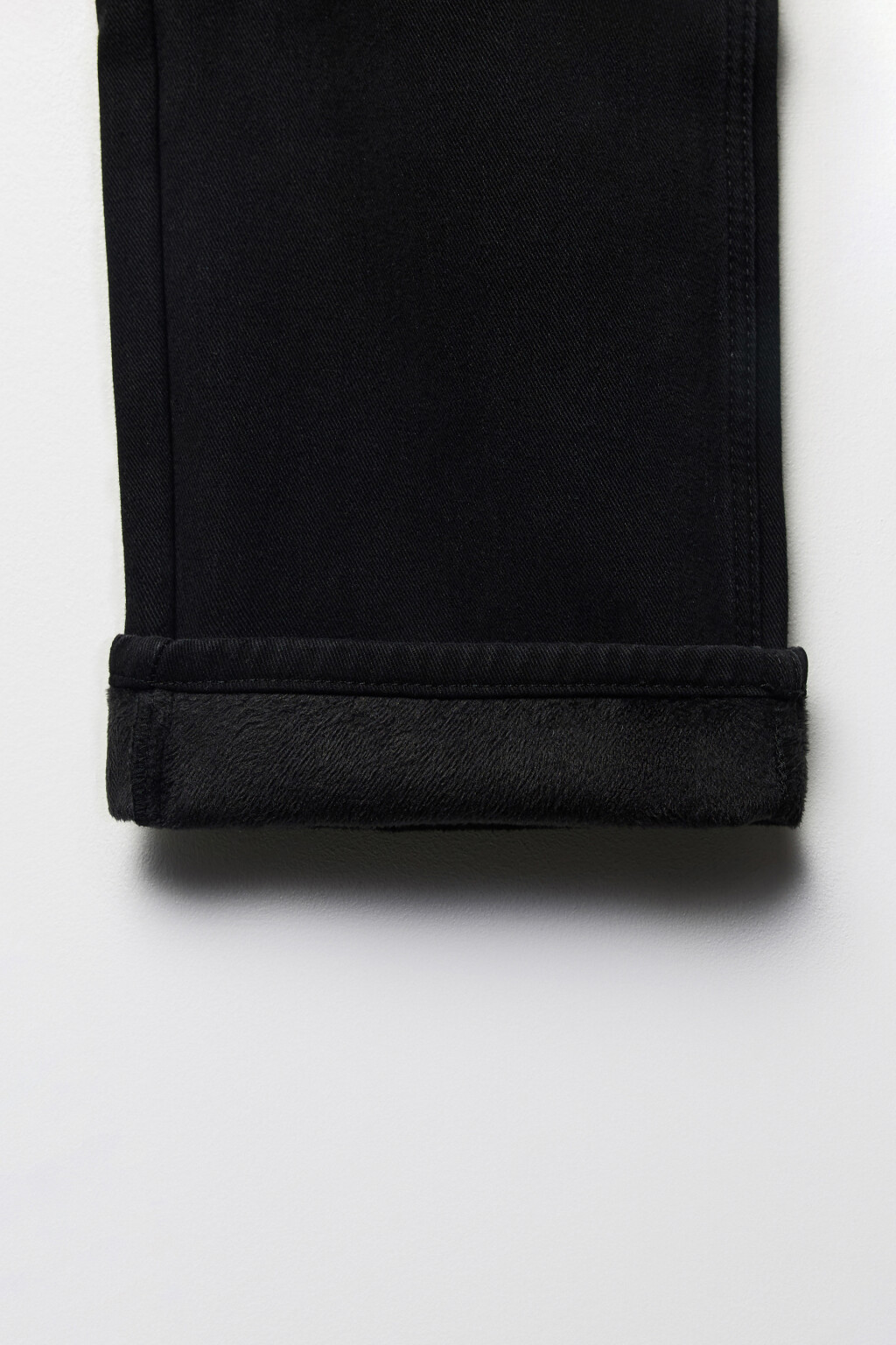 Джинсы прямые утепленные с высокой посадкой - цвет черный - 9