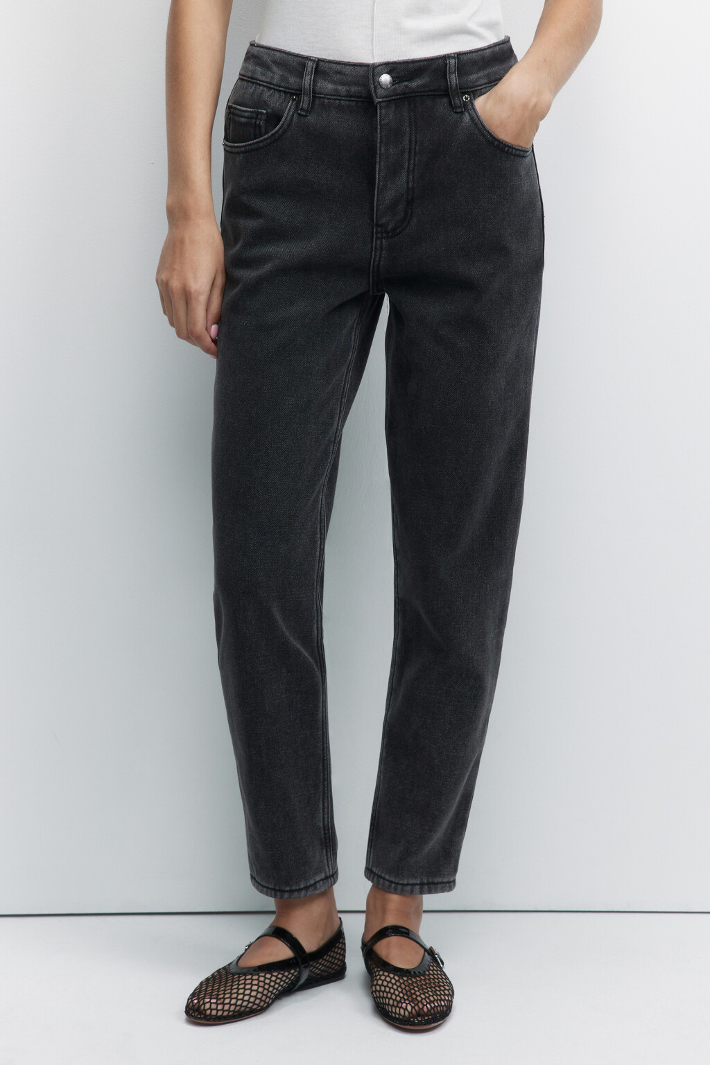 Джинсы WarmMoms утепленные с начесом - цвет серый - 2