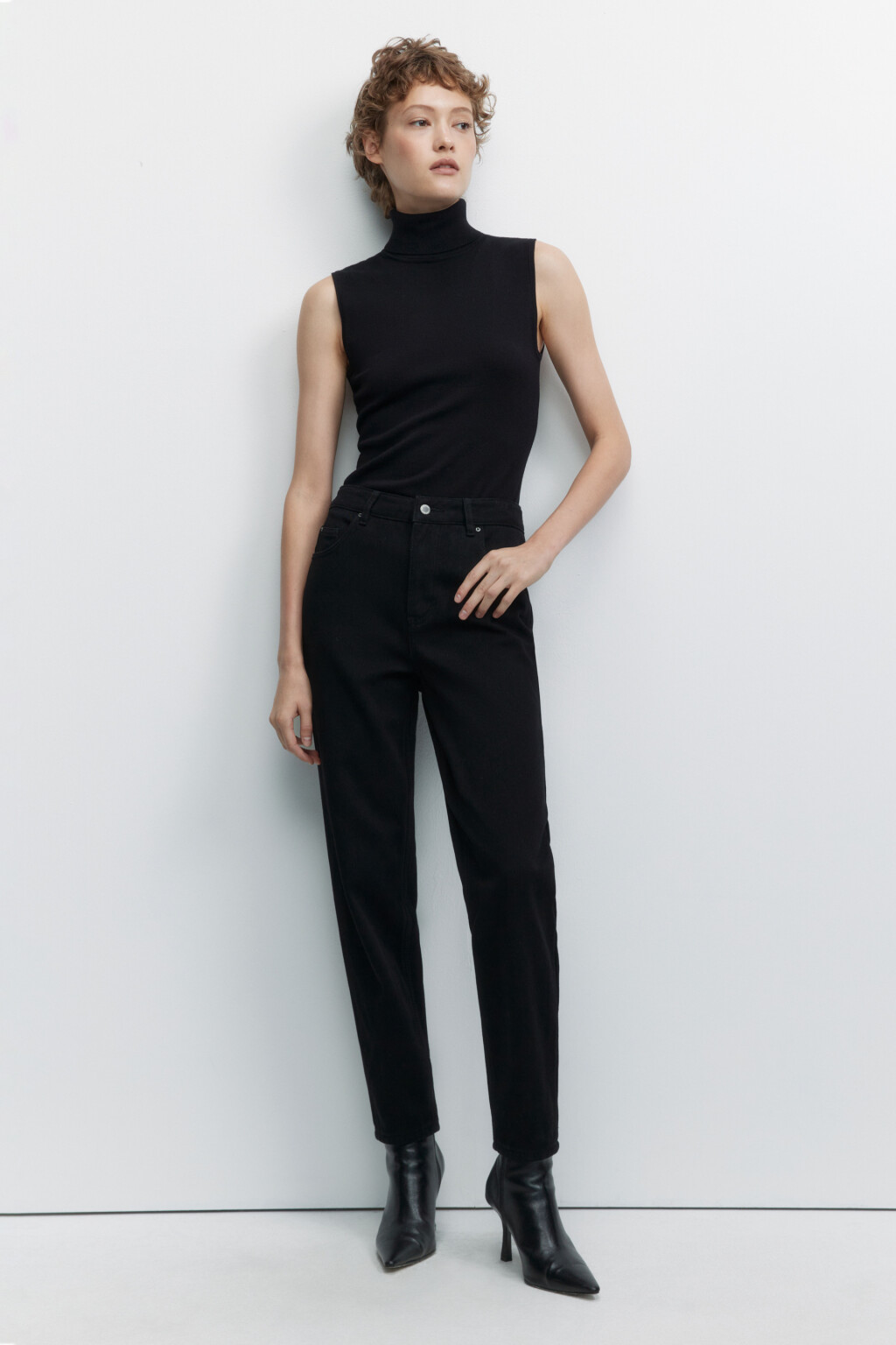 Джинсы WarmMoms утепленные с начесом - цвет черный - 1