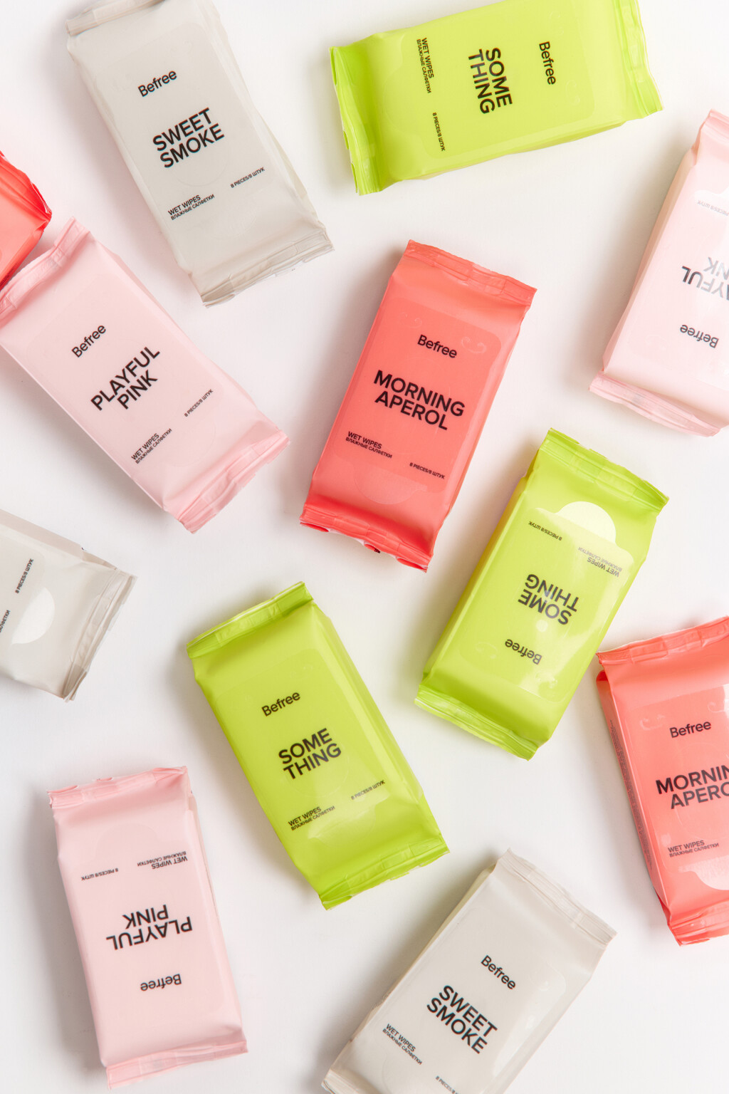 Салфетки влажные антибактериальные - цвет табачный - 2