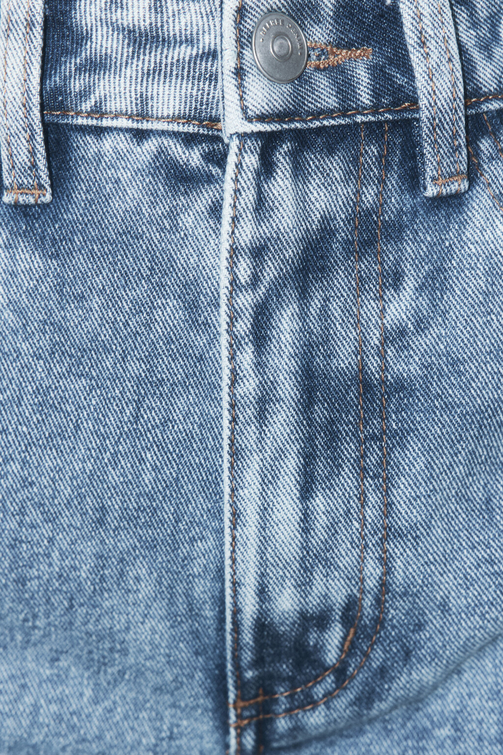 Джинсы широкие с высокой посадкой - цвет голубой - 5