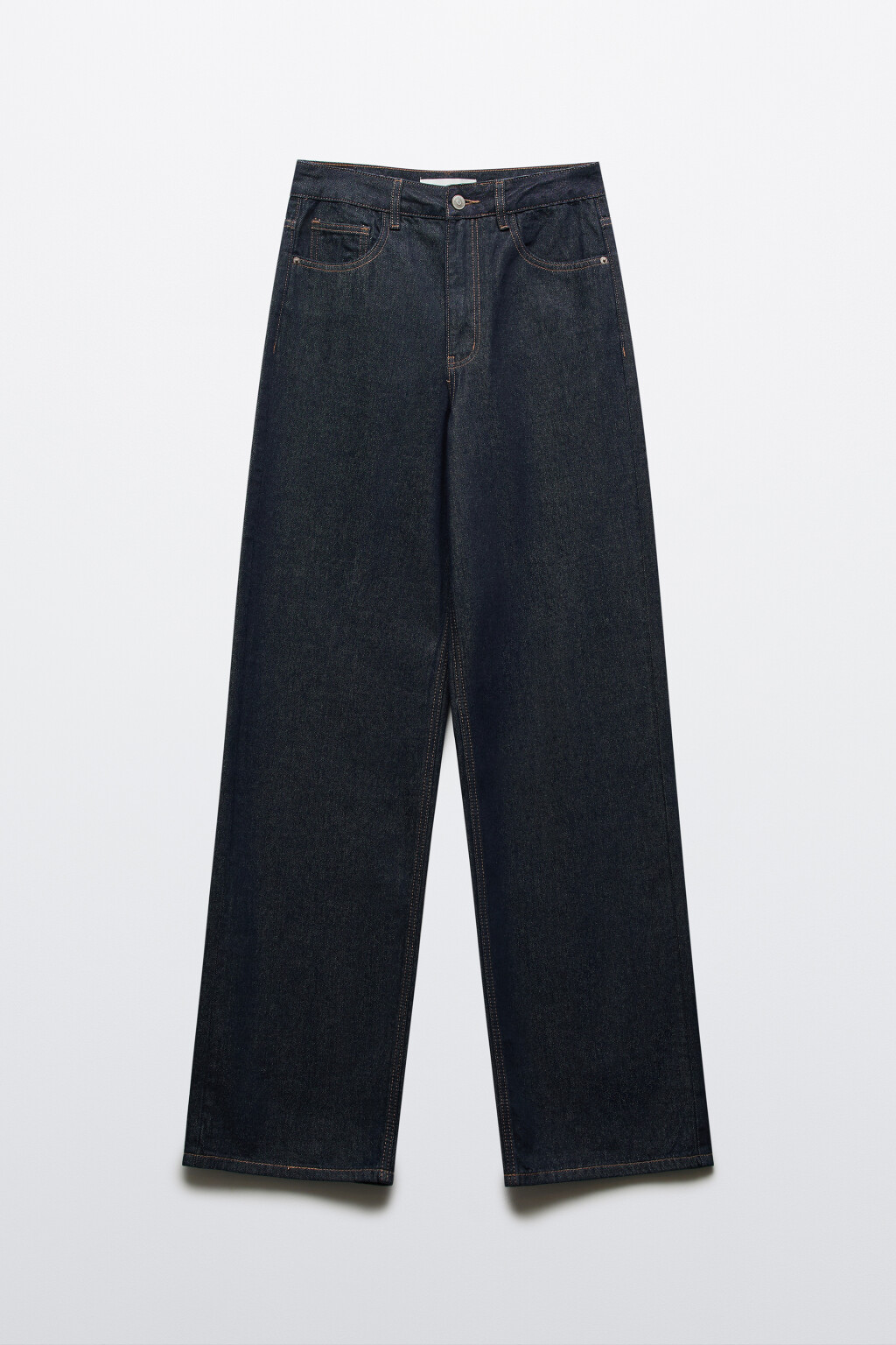 Джинсы wide leg с высокой посадкой - цвет синий - 8