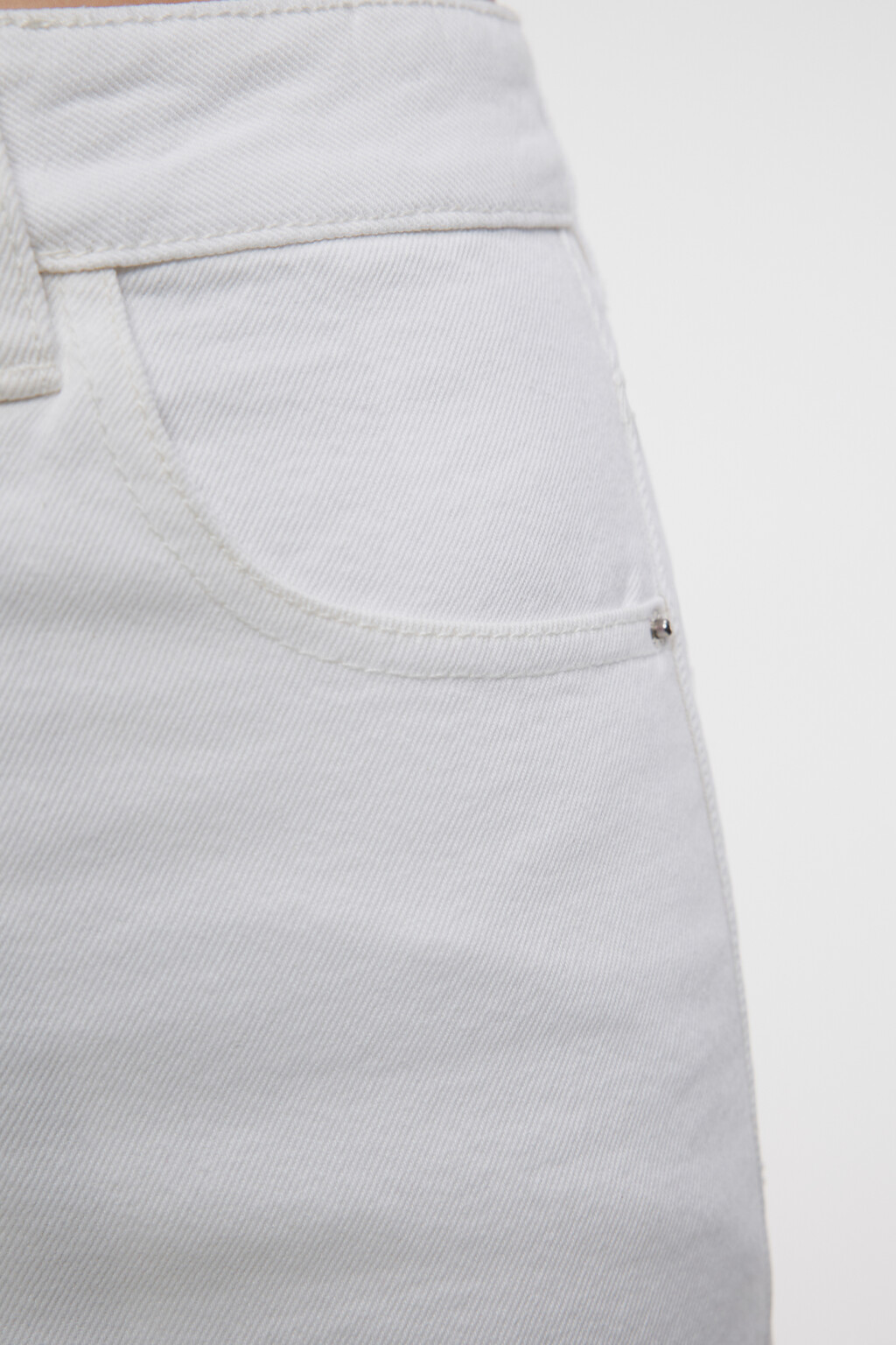 Джинсы WIDE широкие с высокой посадкой - цвет белый - 1