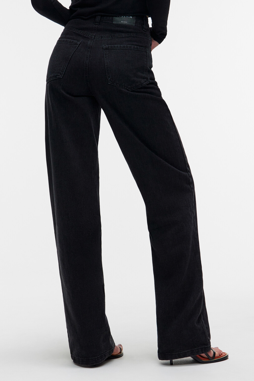 Джинсы WIDE широкие с высокой посадкой - цвет черный - 3