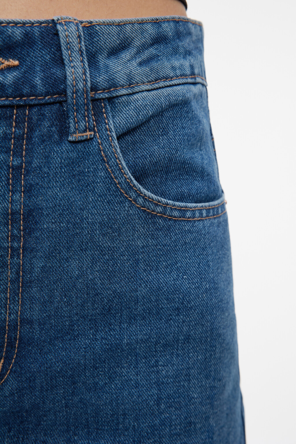 Джинсы WIDE широкие с высокой посадкой - цвет голубой - 5