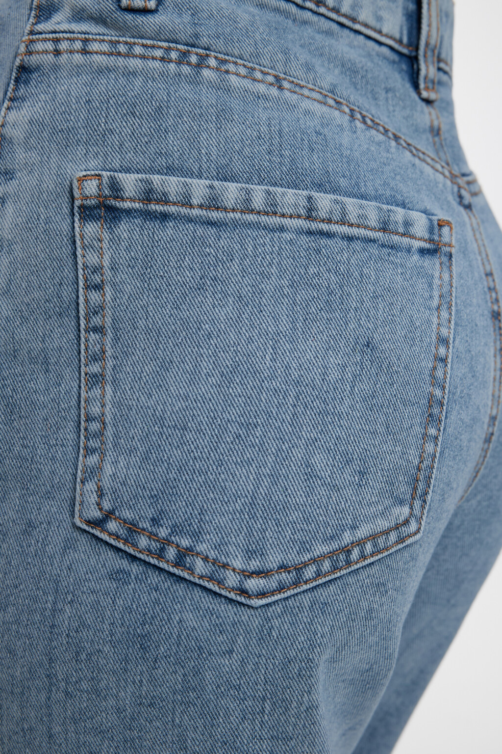 Джинсы WIDE широкие с высокой посадкой - цвет голубой - 6