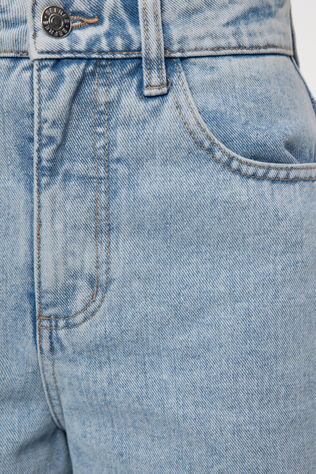 Джинсы WIDE широкие с высокой посадкой - цвет голубой - 6