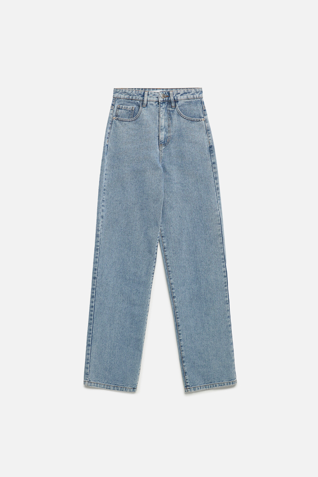 Джинсы WIDE широкие с высокой посадкой - цвет голубой - 11