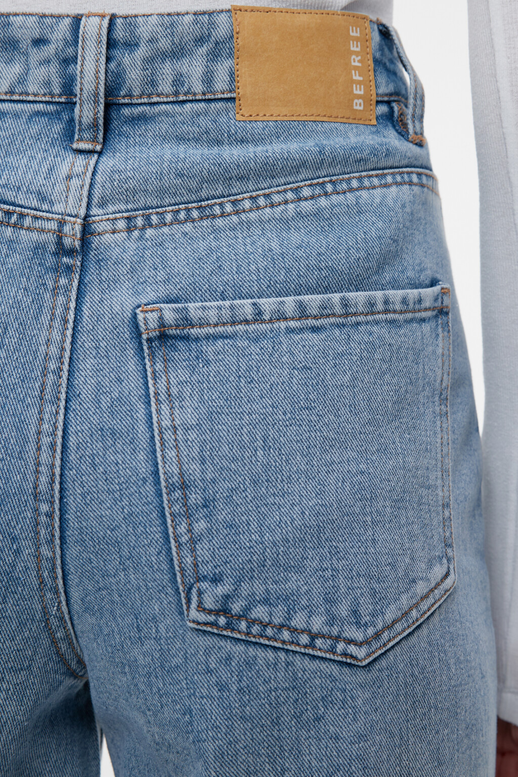 Джинсы WIDE широкие с высокой посадкой - цвет голубой - 6