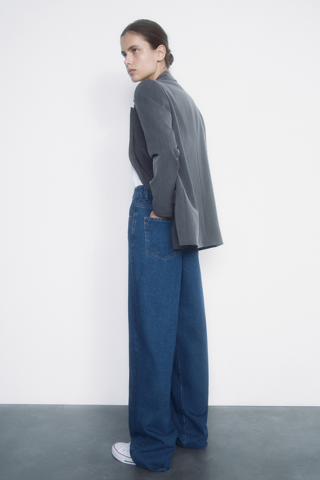 Джинсы WIDE широкие с высокой посадкой - цвет голубой - 10
