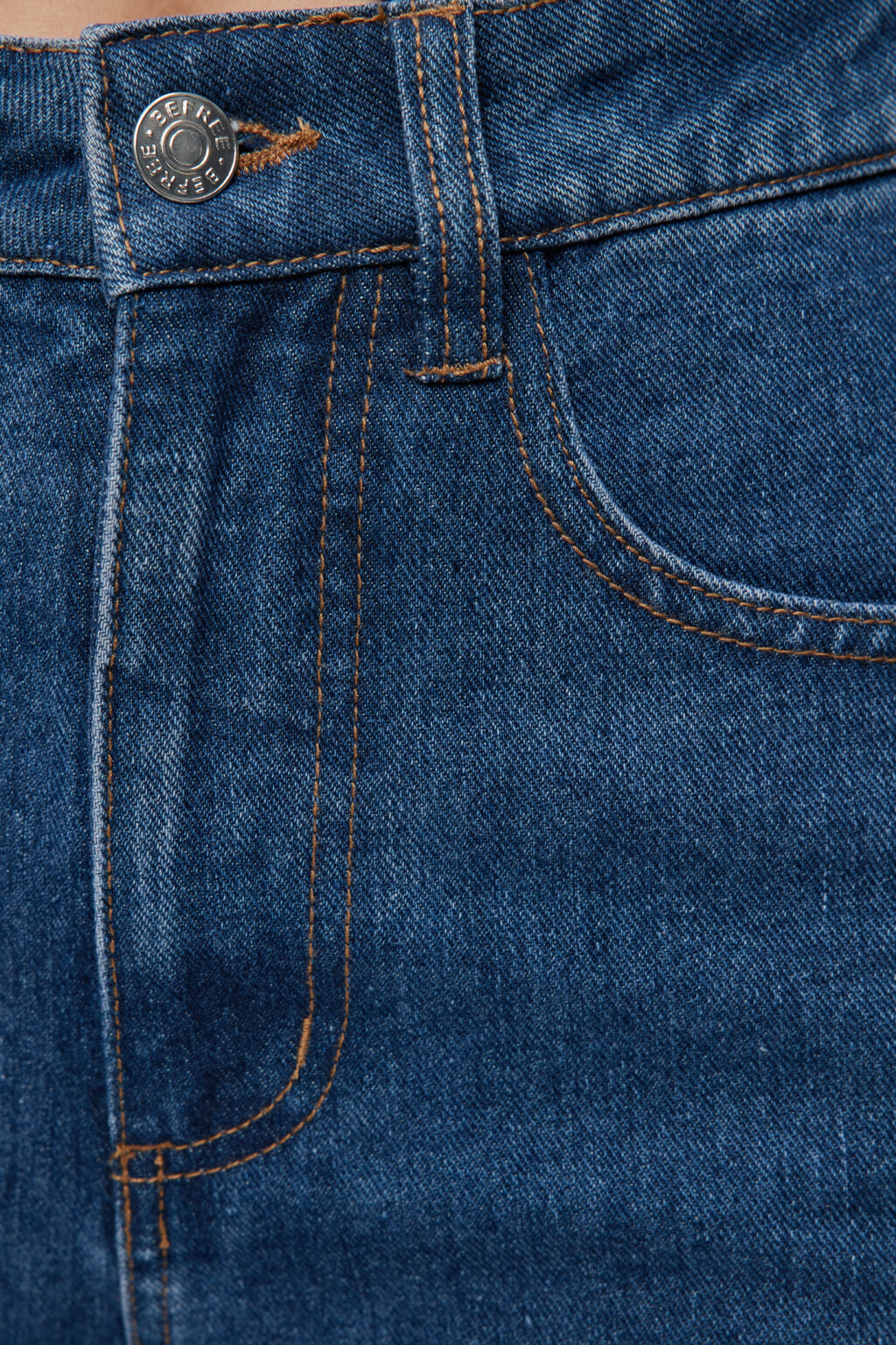 Джинсы WIDE широкие с высокой посадкой - цвет голубой - 6