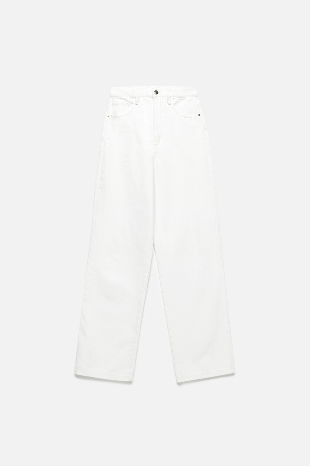 Джинсы WIDE широкие с высокой посадкой - цвет белый - 7