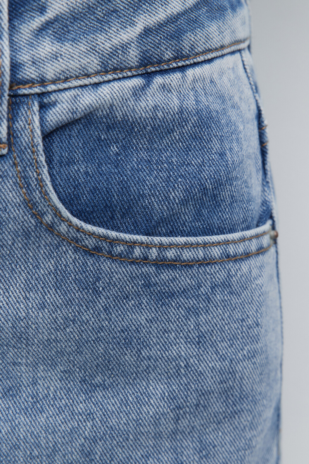 Джинсы WIDE широкие с высокой посадкой - цвет голубой - 7