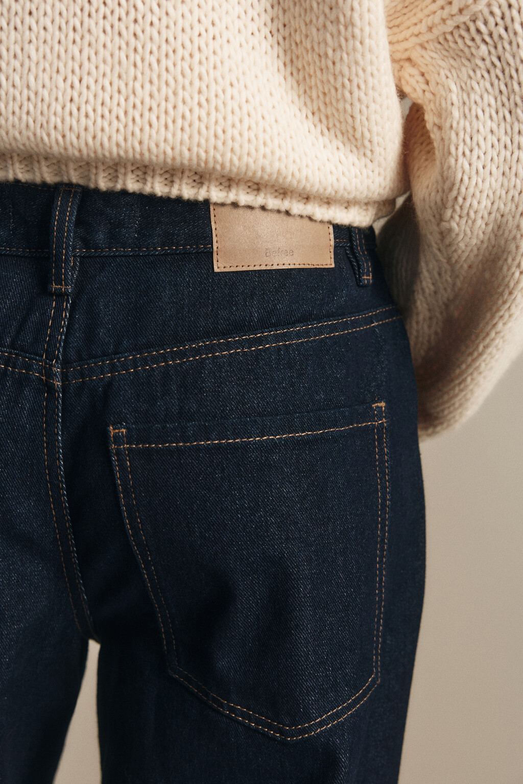 Джинсы широкие с высокой посадкой - цвет синий - 6