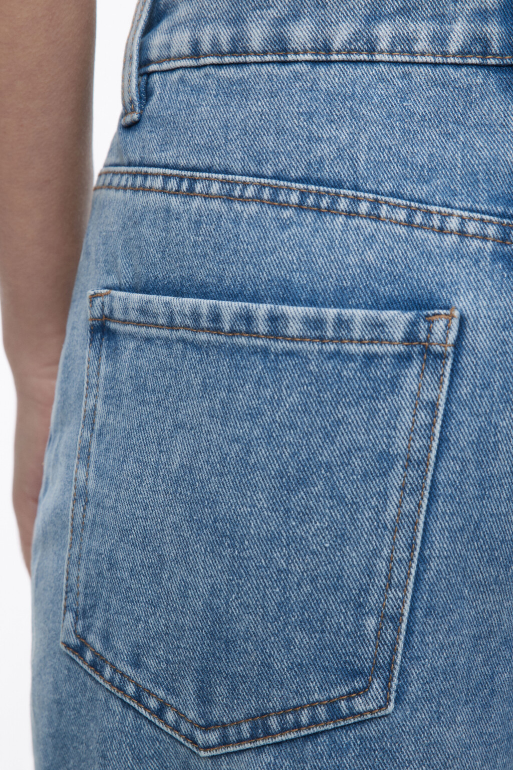 Джинсы WIDE широкие с высокой посадкой - цвет голубой - 6