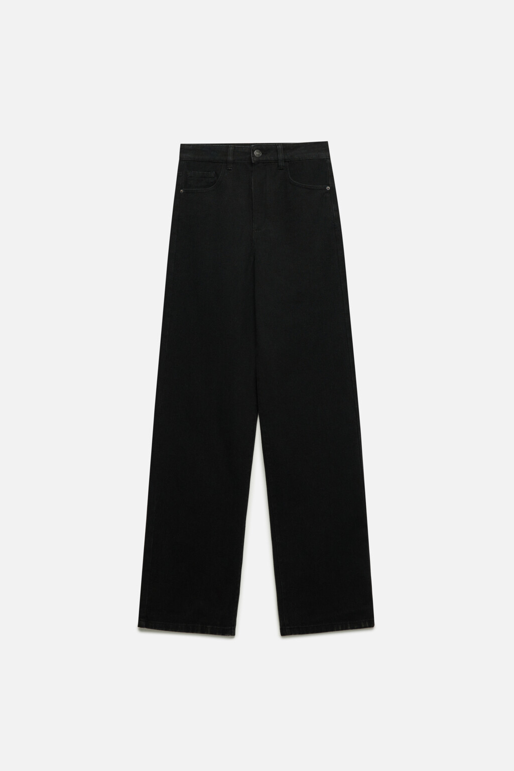 Джинсы WIDE широкие с высокой посадкой - цвет черный - 8
