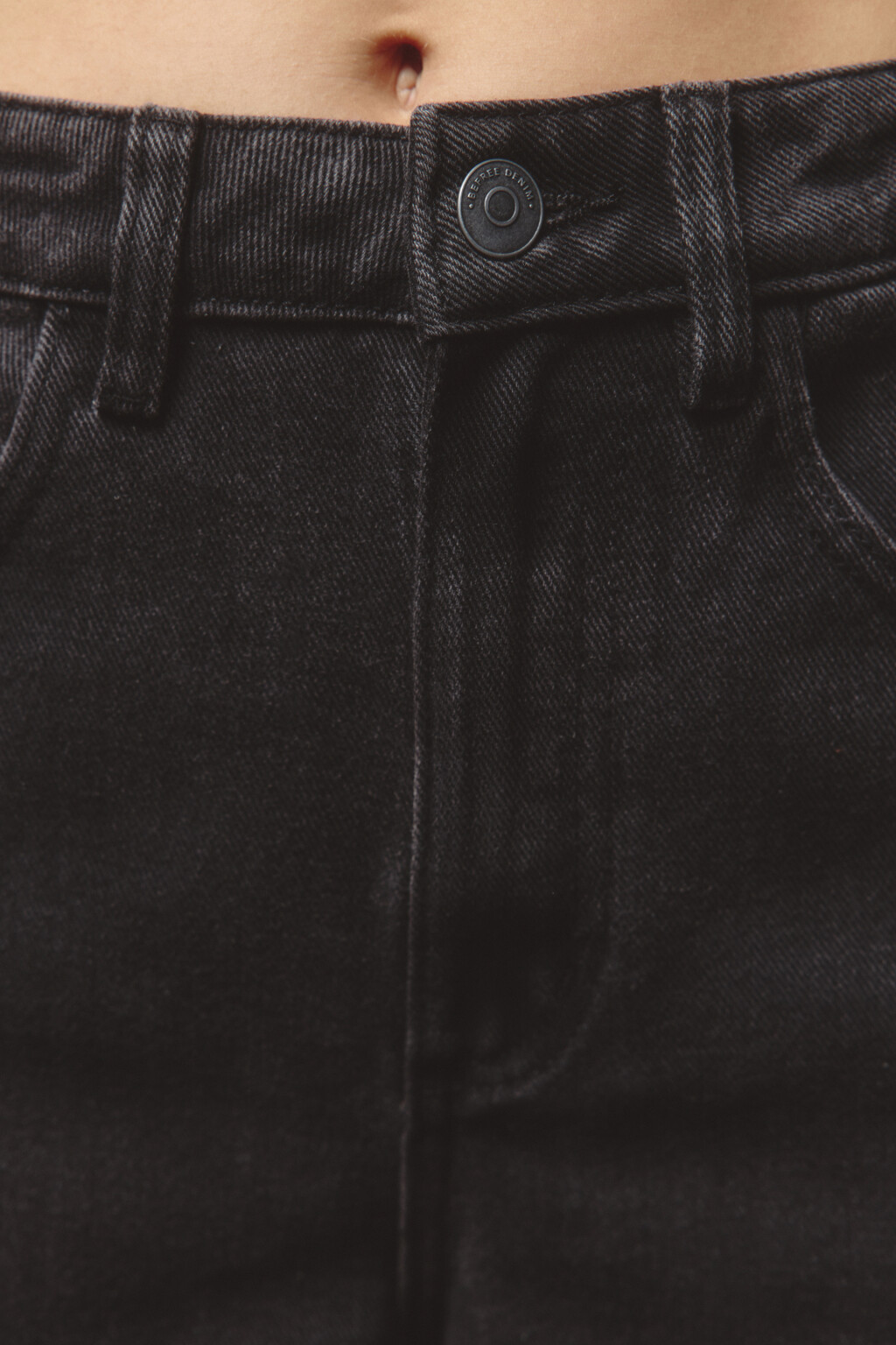 Джинсы широкие с высокой посадкой - цвет серый - 6