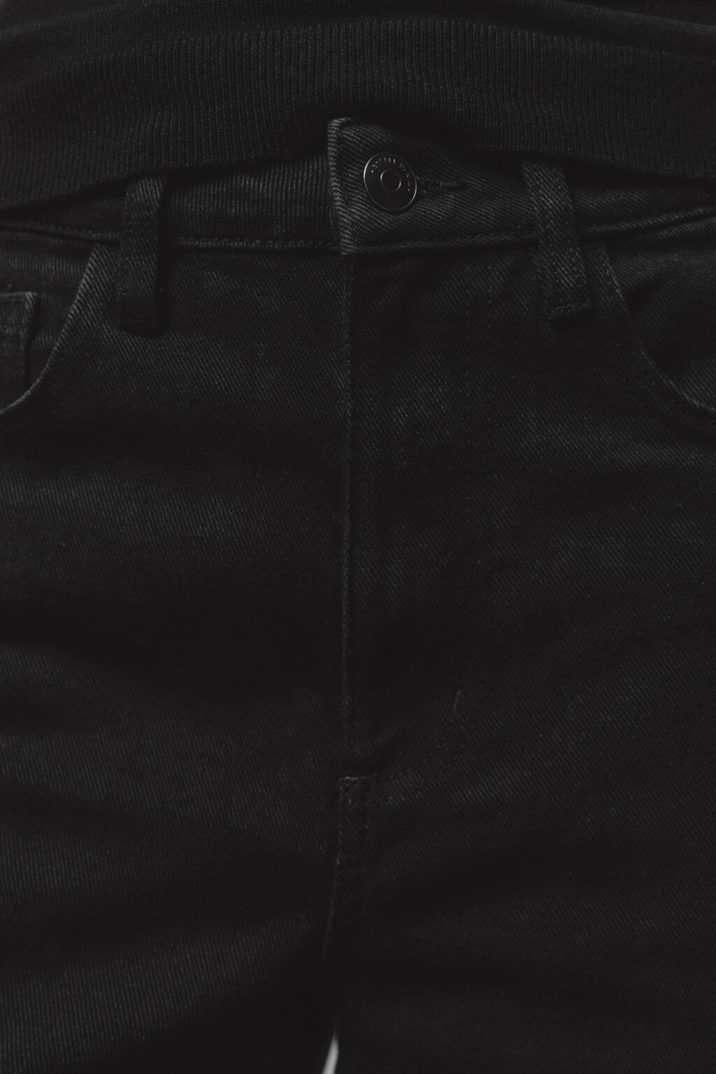 Джинсы широкие с высокой посадкой - цвет черный - 6