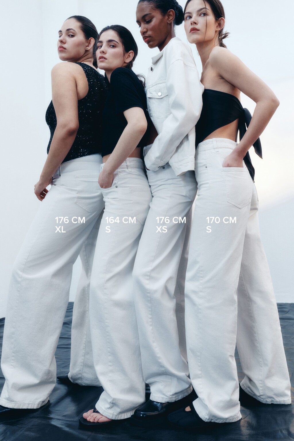 Джинсы wide широкие с высокой посадкой - цвет белый - 8