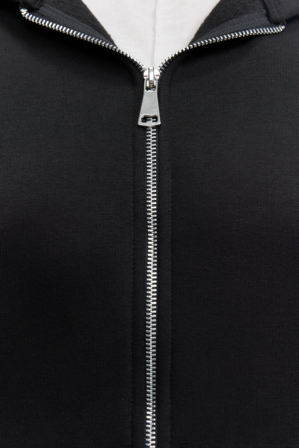 Худи ZIPP утепленная на молнии с капюшоном - цвет черный - 5