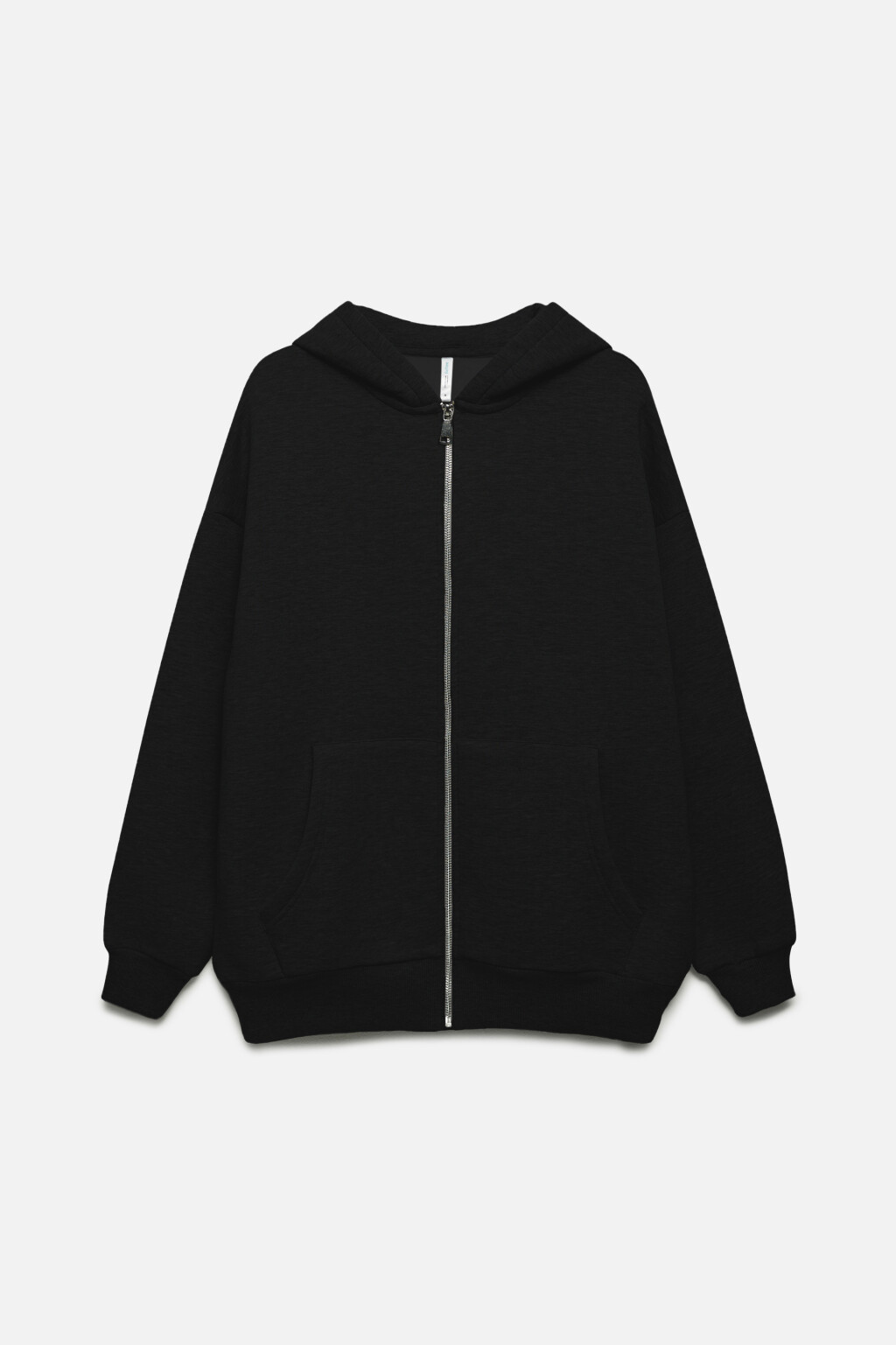 Худи ZIPP утепленная на молнии с капюшоном - цвет черный - 10
