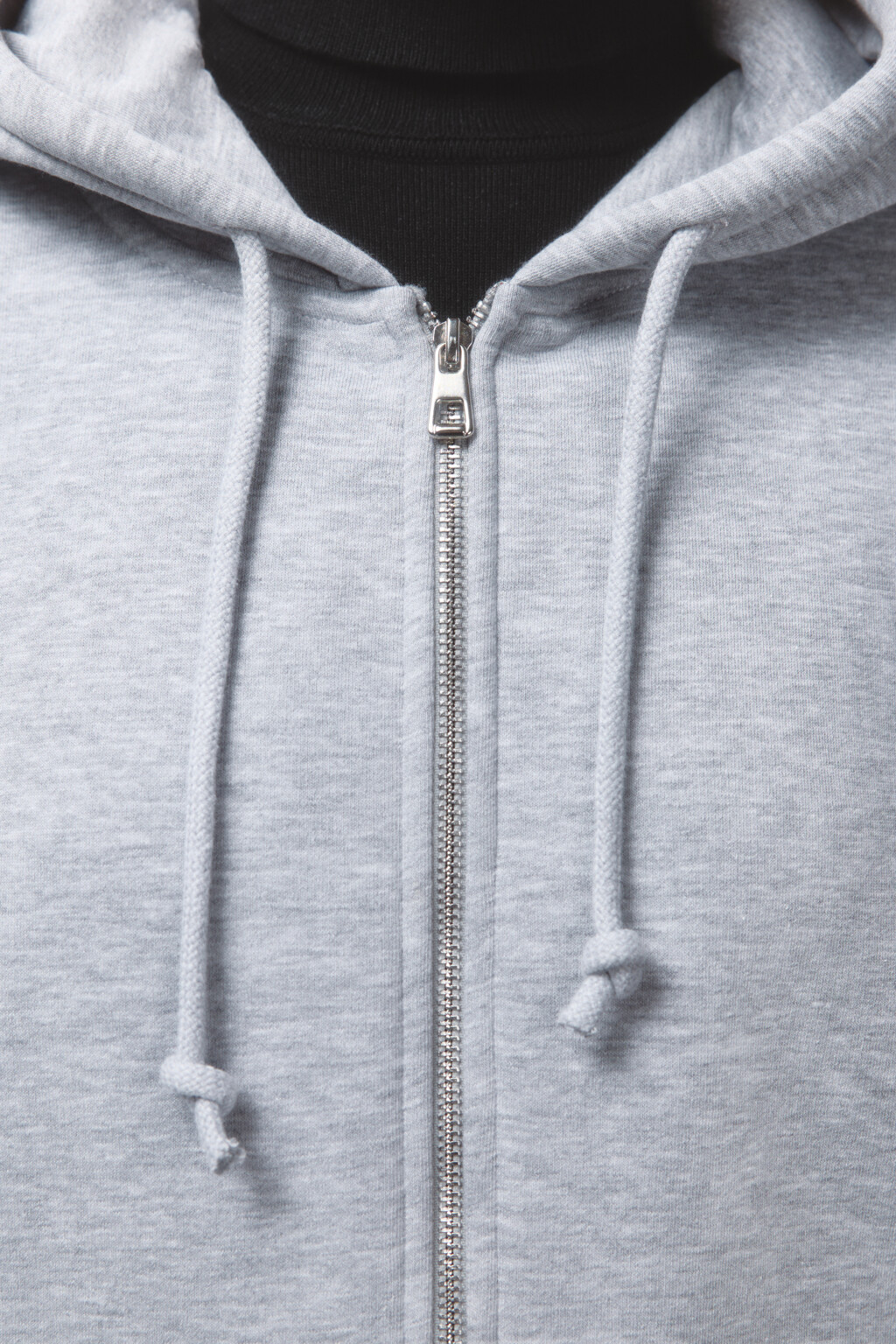 Худи-зипка oversize утепленная с капюшоном - цвет серый - 7