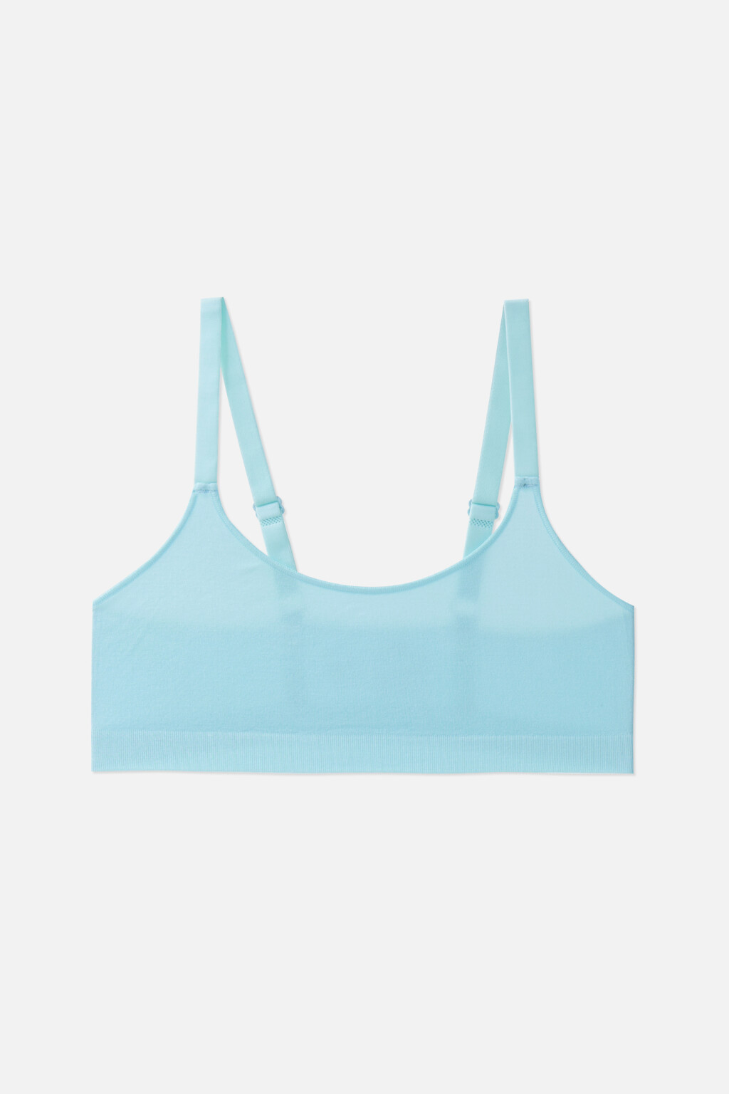 бюстгальтер-топ без косточек - цвет голубой - 1