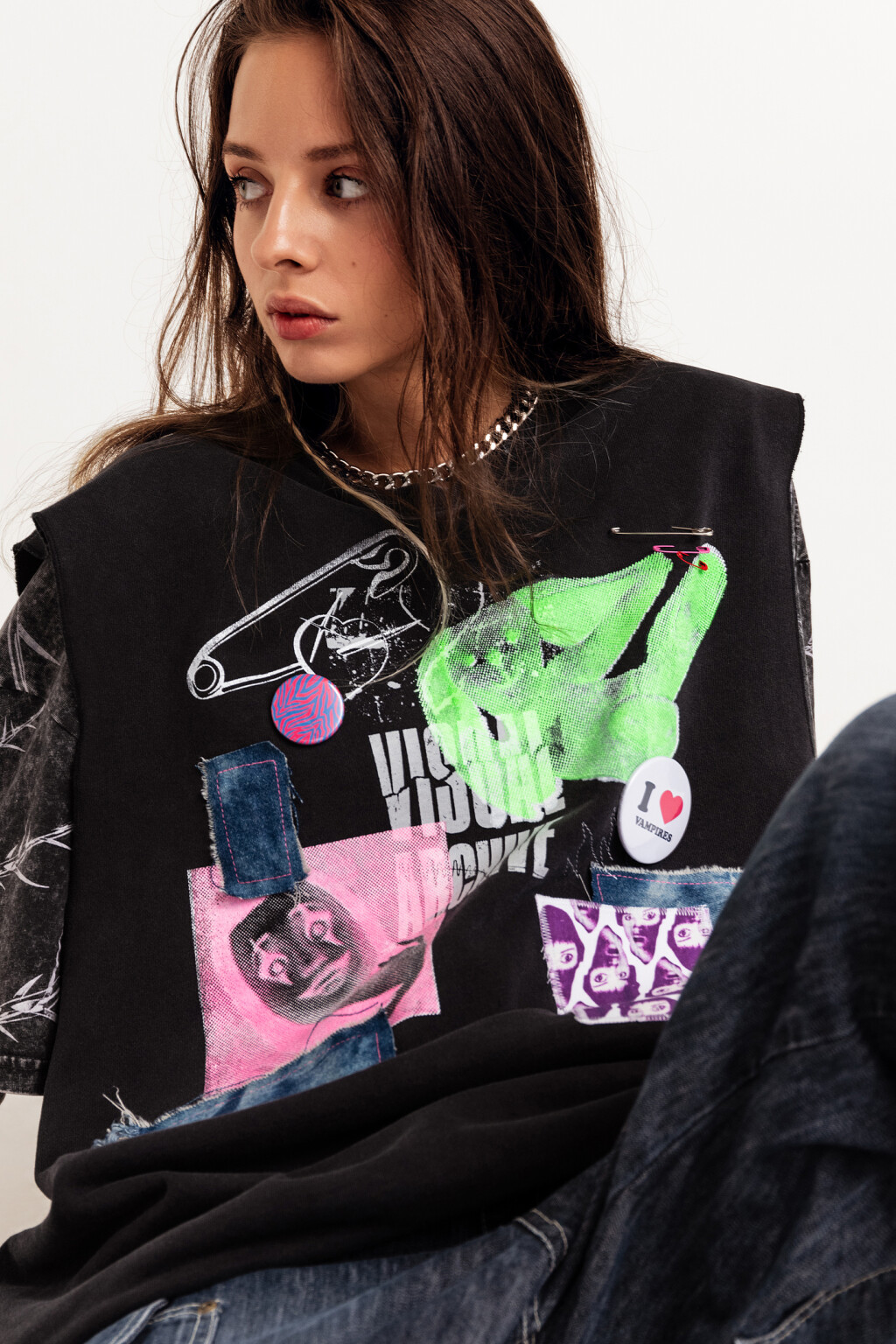 жилет женский - цвет мультиколор - 4