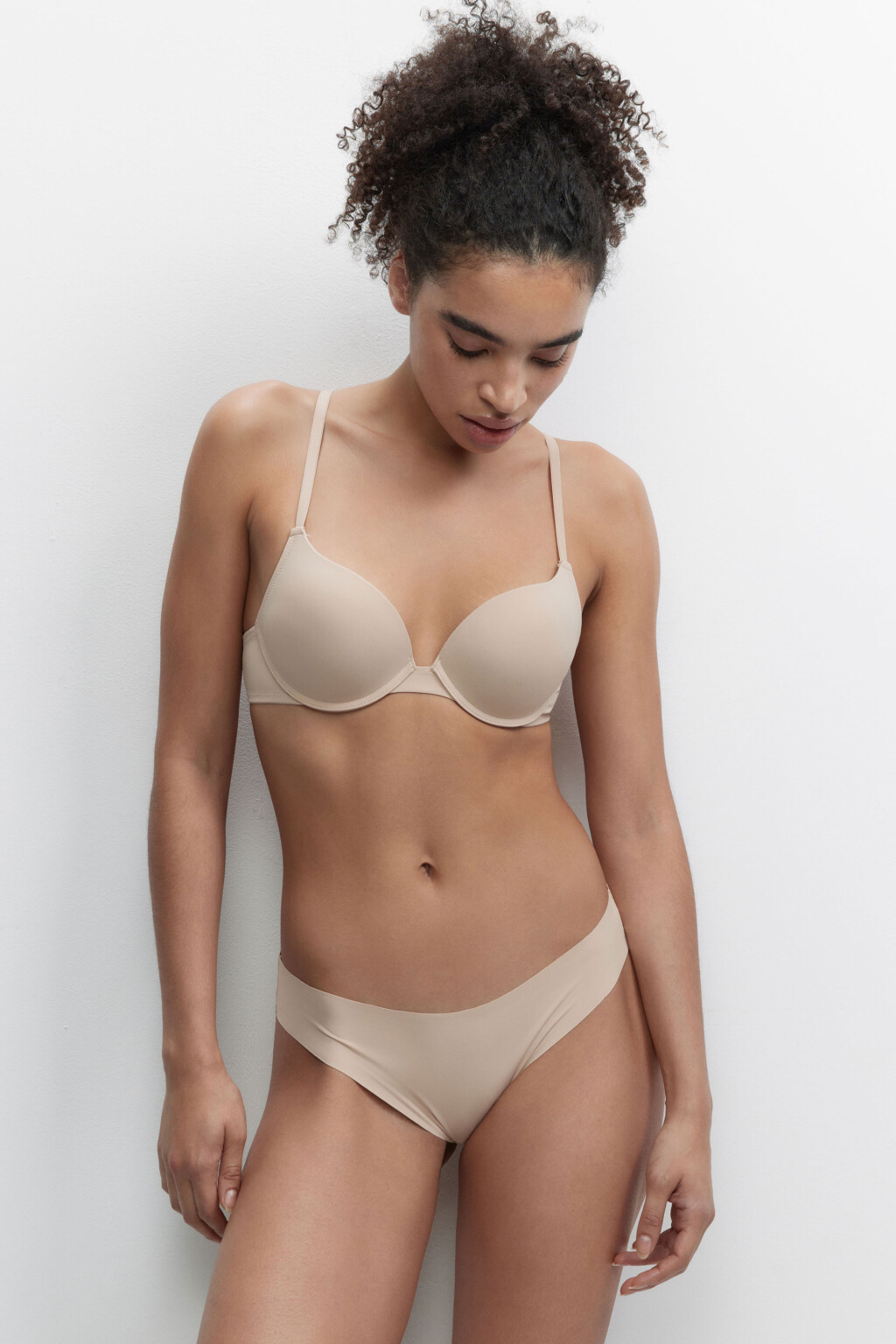 Трусики-слипы PolyClassic бесшовные гладкие - цвет бежевый - 3