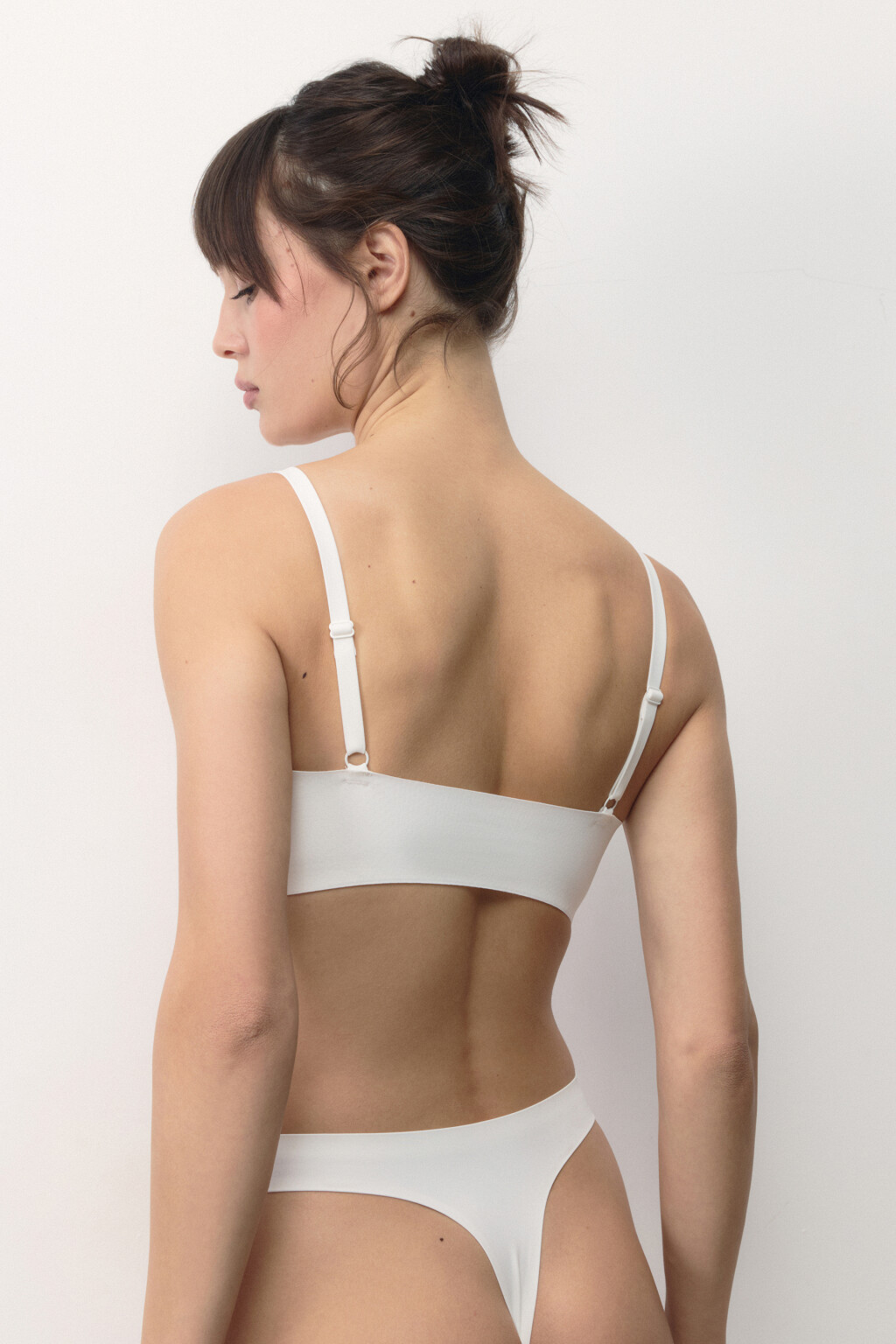 Бюстгальтер-топ с корректирующим эффектом - цвет белый - 3